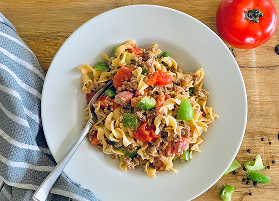Italian Sausage and Noodle Skillet recipe